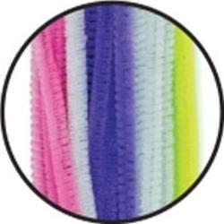 Druty pluszowe mix kolorów 30 cm x 6mm 40 szt. DP-3196