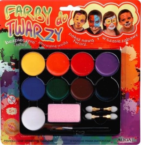 Farbki do malowania twarzy 9kol. | FA-009