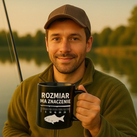 Gigantyczny Kubek dla Wędkarza - Rozmiar ma znaczenie - Prezent dla Taty