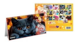 Kalendarz 2026 biurkowy Koty