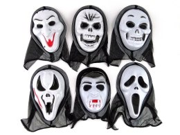 Maska halloweenowa z kapturem 12szt.