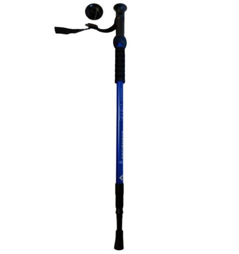Kij do chodzenia NORDIC WALKIG trekkingowy teleskopowy 65-110 cm NIEBIESKI NRD-101