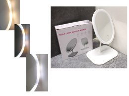 Lusterko, lustro led owalne 26 x 19 cm BIAŁE jednostronne ZYT-50503