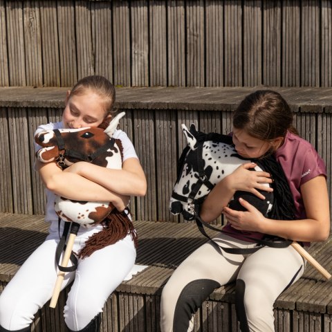 Zestaw Skippi - Hobby Horse Karo - srokaty i dodatkowy Kantar - błękitny