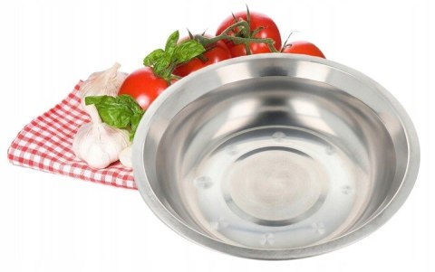 Miska metalowa gastronomiczna na sałatkę owoce 23cm 1006