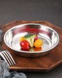 Miska metalowa gastronomiczna na sałatkę owoce 23cm 1006
