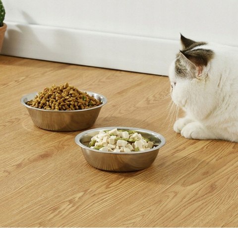 Miska metalowa gastronomiczna na sałatkę owoce 25cm PID1445