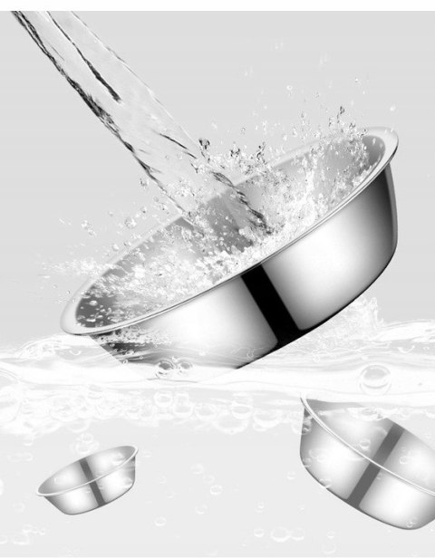 Miska metalowa gastronomiczna na sałatkę owoce 25cm PID1445