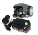 Oświetlenie rowerowe przód tył lampka do roweru 5+5 led + 5 baterii gratis PID0086