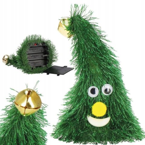 Śpiewająca i tańcząca choinka na baterie - ruchoma dekoracja świąteczna PID0102