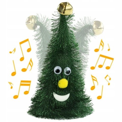 Śpiewająca i tańcząca choinka na baterie - ruchoma dekoracja świąteczna PID0102