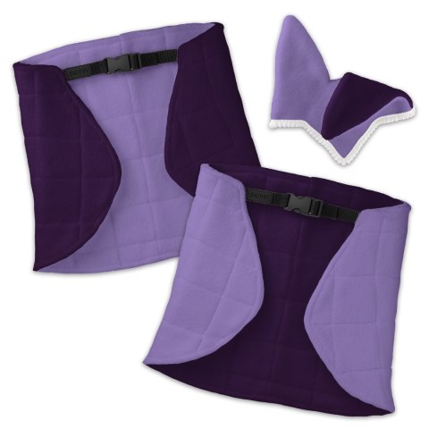 Zestaw Skippi - Hobby Horse Gniado - srokaty - Derka wrzos i śliwka