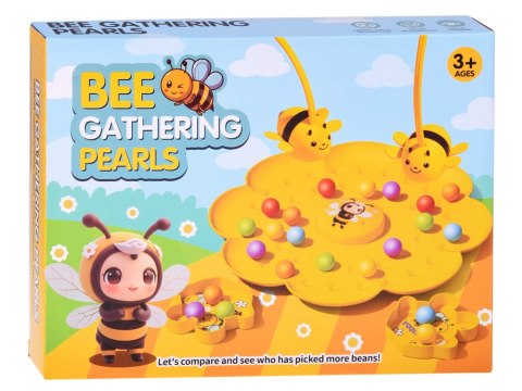 Zręcznościowa gra rodzinna magnetyczna pszczółki złap kuleczki GR0771