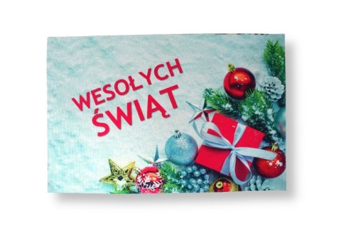 Dywan dywanik świąteczny 60 x 40cm PREZENT DYR-50501B