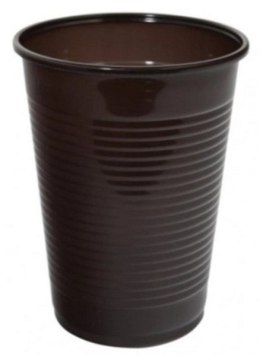 Kubki plastikowe 200ml brązowe 100szt. 03-15