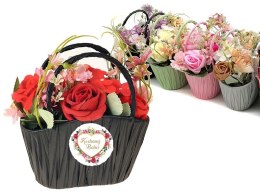 Kwiaty w koszyku dla Kochanej Babci