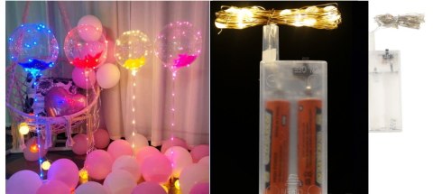 Lampki dekoracyjne na druciku 30 led 3m CIEPŁE BIAŁE (na baterie) NT2408