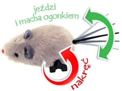 Myszka nakręcana dla dziecka i kotka mysz 12szt. | ZA0838
