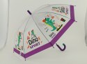 Parasolka dla dzieci automatyczna foliowa sowa ślimak dinozaur 78cm, dł.66cm