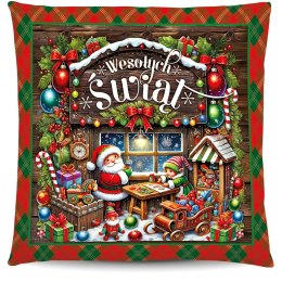 Poduszka świąteczna na mikołajki Boże Narodzenie Elfy | 3335BN5
