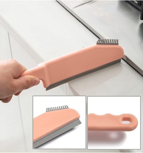 Szczotka 14cm silikonowa ze ściągaczką do wody uniwersalna myjka ściągaczka 2w1