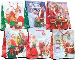 Torba lakierowana 12szt boże narodzenie 26,4 x 13,6 x 32,7cm MP-31