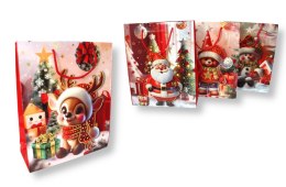 Torba prezentowa 12szt. świąteczna 33 x 26 x 9,5cm mix PPR-C32