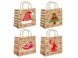 Torebka prezentowa 12szt. BOŻE NARODZENIE