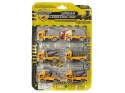 Zestaw 6 autek budowlanych na blistrze 31 x 21cm