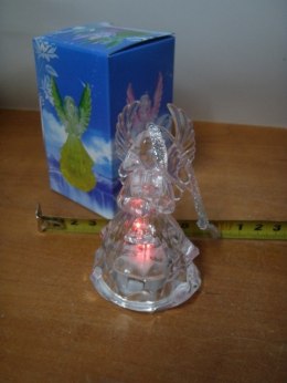 Aniołek podświetlany 9cm zawieszka 43836