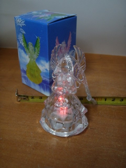 Aniołek podświetlany 9cm zawieszka 43836