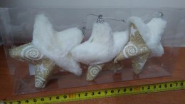 Bombka 3szt. w kloszu GWIAZDKA | WAD7770