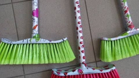 Miotła z kijem dekor plus SHU7100