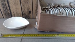 Miseczka biała porcelana 20szt. ŁEZKA 16x13cm