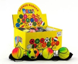 Piłka na gumce 24szt. na nadgarstek BIEDRONKA