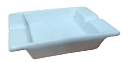 Popielniczka 12x10 biała porcelana 12szt 5D04