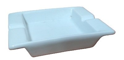 Popielniczka 12x10 biała porcelana 12szt 5D04