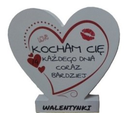 Serce stojące KOCHAM CIĘ KAŻDEGO DNIA.....