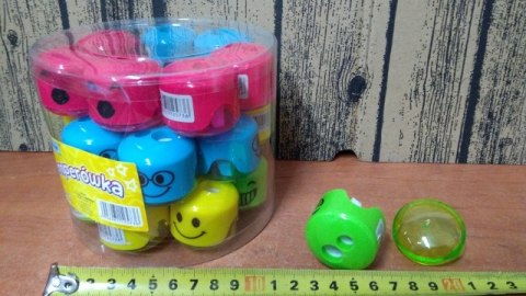 Temperówka podwójna 24szt. z pojemnikiem BUŹKA | 5736