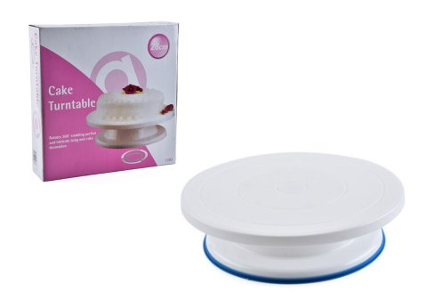 Patera obrotowa do dekorowania tortów i ciast podgumowana 27,7x7,3cm | CKR-106