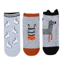Skarpetki stopki zebra 3 pary CDS500-009