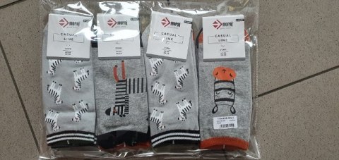 Skarpetki stopki zebra 3 pary CDS500-009