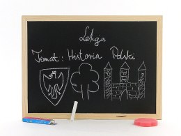 Tablica + kreda + gąbka 40x30cm