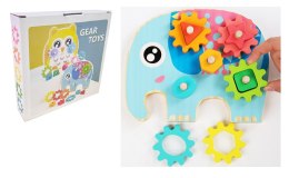 Zabawka drewniana TRYBY - SŁOŃ w kartonie 21x21x4,5 cm NT3686