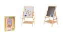 Zabawka drewniana tablica dwustronna mazak + kreda z półką opakowanie 50x37x5cm | NT1229