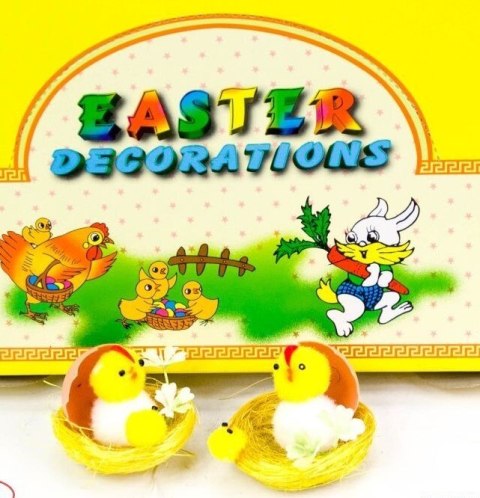 Kurczaczek dekoracja wielkanocna 12szt. | 5411