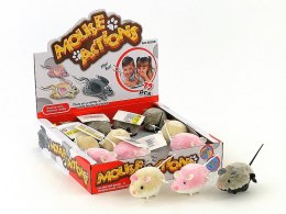 Mysz nakręcana kolorowa 12szt.