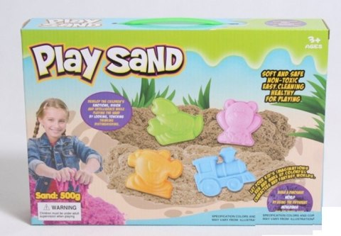 Piasek kinetyczny + foremki w pudełku - PLAY SAND