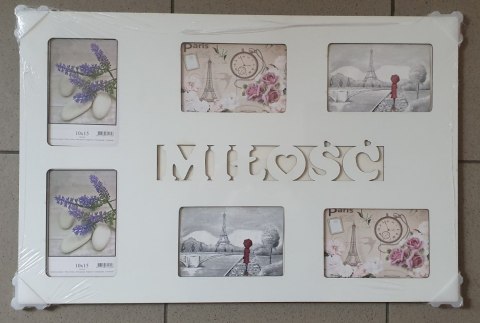 Ramka na 6 zdjęć 59x39cm Miłość