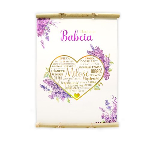 Dyplom z bambusem Ukochana Babcia | 004